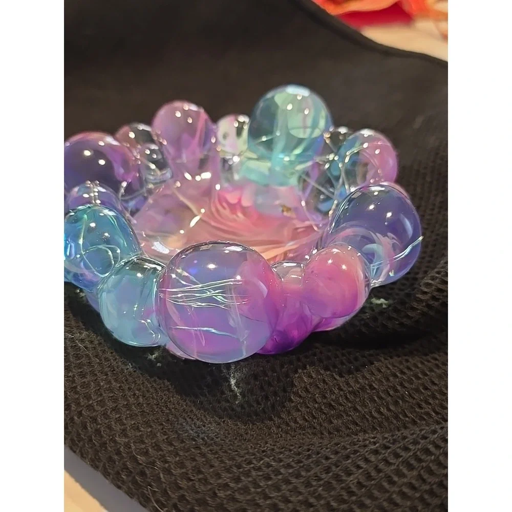 Handmade Resin‎ Bubble Bowl Decoration Keys Gift Wrapped Candy Light Up 656